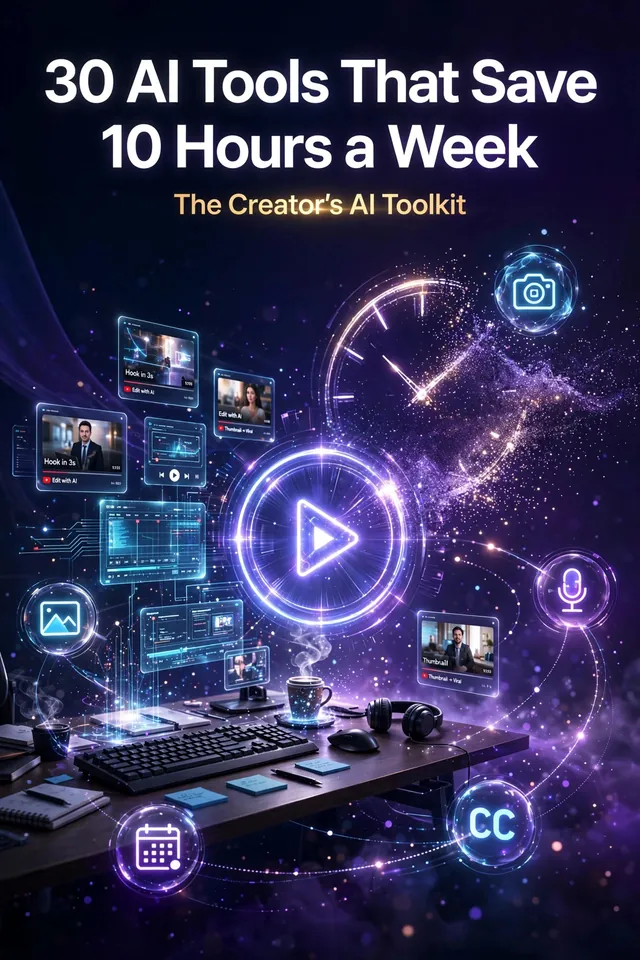 30 AI Tools That Save 10 Hours a Week cover