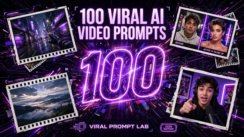 100 Viral AI Video Prompts cover