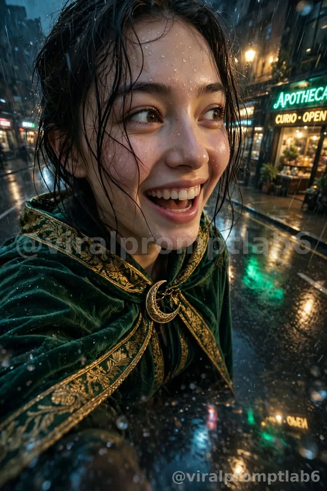 Rainy Halloween Costume Selfies cover