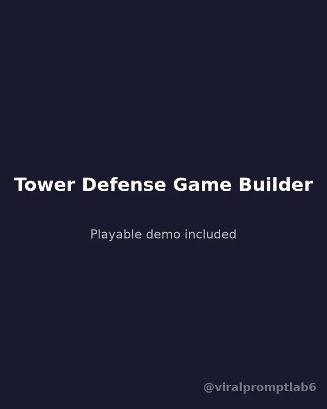 Tower Defense Game Builder cover